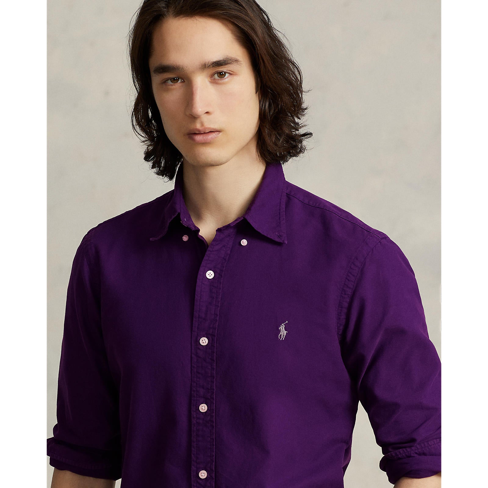 Polo Ralph Lauren Oxford Shirt Branford Purple – Blowes Clothing