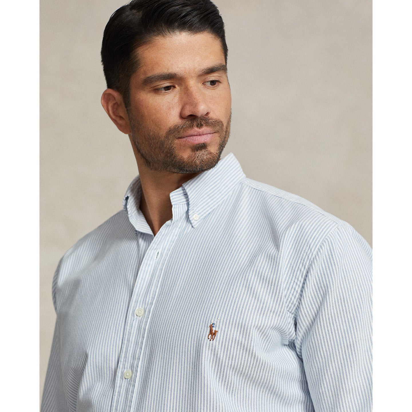 Polo Ralph Lauren - Oxford Shirt - Stripe - Big & Tall Sizes - Blue & White