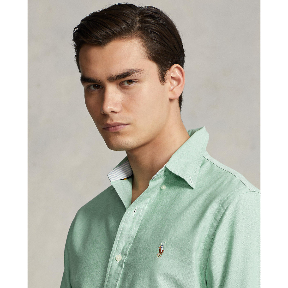 Polo Ralph Lauren Long-sleeve Sports Shirt- Green