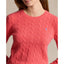 Polo Ralph Lauren - Julianna Cable Knit Crewneck Cashmere/Wool Sweater - Rosette Heather