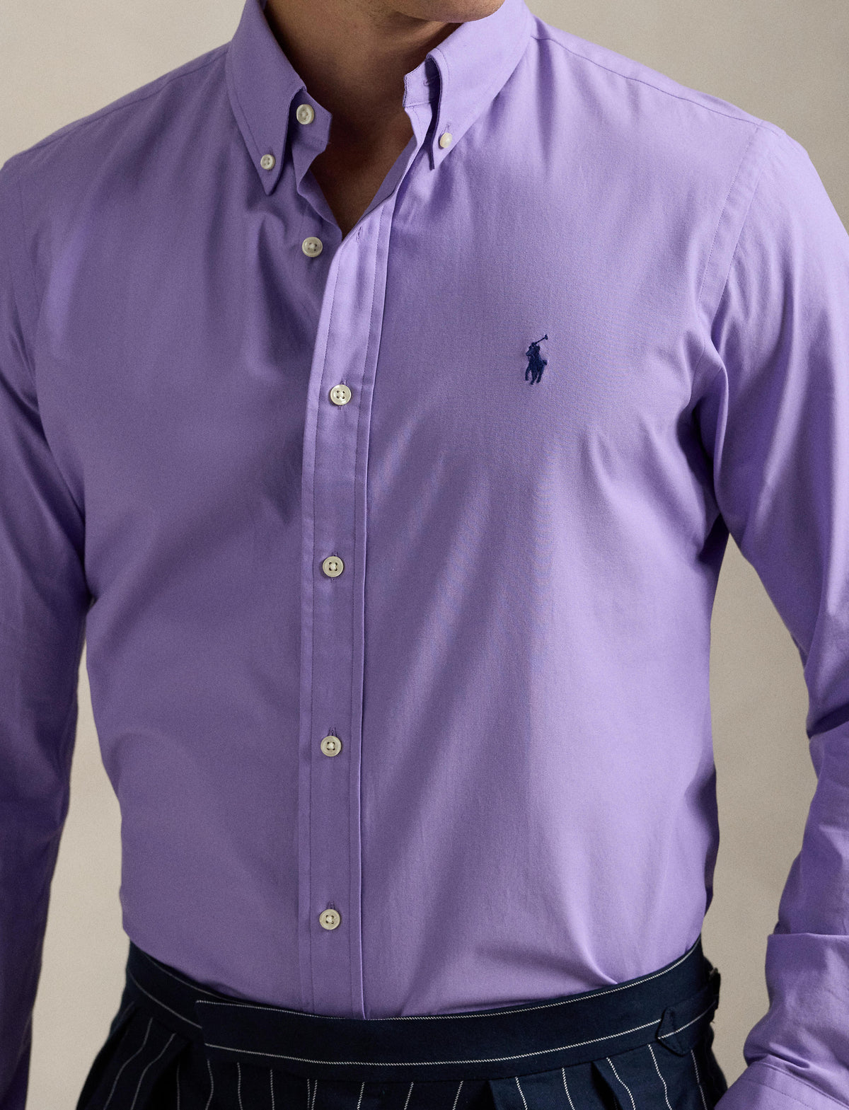 Polo Ralph Lauren - Poplin Stretch Business Shirt - Lavender