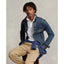 Polo Ralph Lauren Custom Slim Fit Mesh Polo - White with Navy Pony