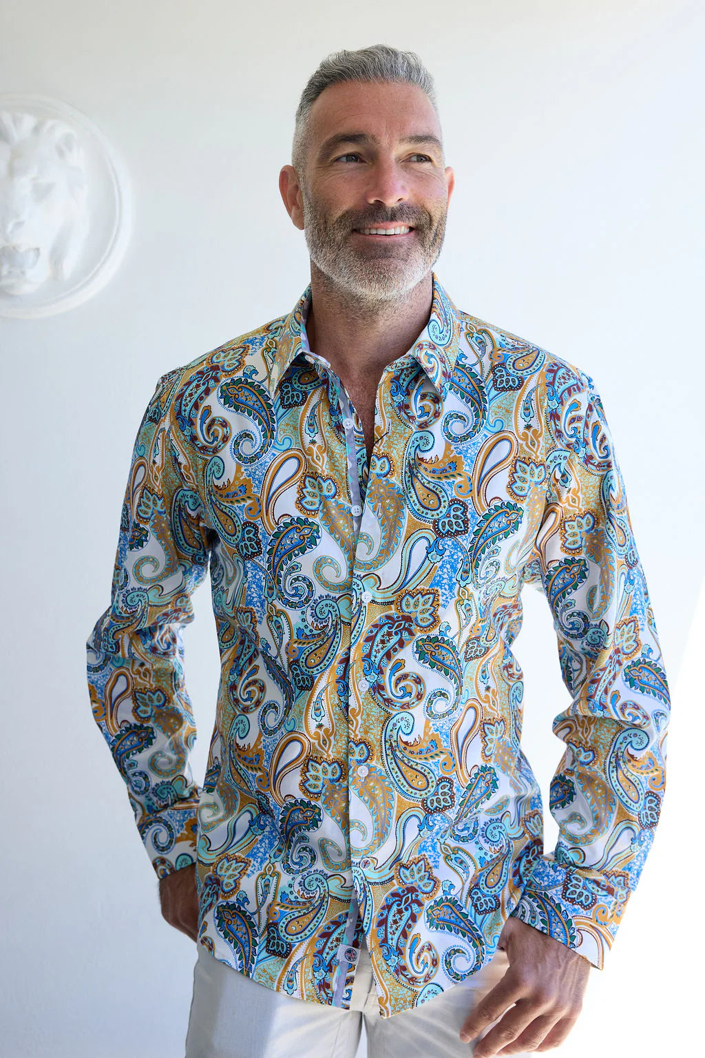 English Laundry - Bristol Paisley Shirt - Mustard