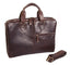 Oran Leather - Garnet Bag - Brown | Brandy - Vintage leather bag with zip pockets and adjustable strap.