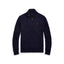Polo Ralph Lauren - Cable Knit Cotton Zip-Collar Pullover - Hunter Navy