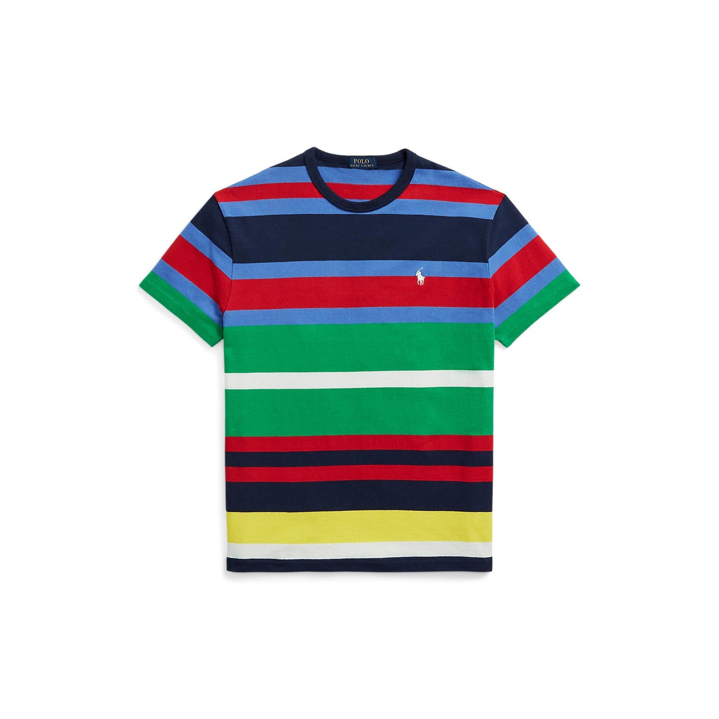 Polo Ralph Lauren - Classic Fit Crew Neck Knitted T-Shirt - Multicoloured Stripes