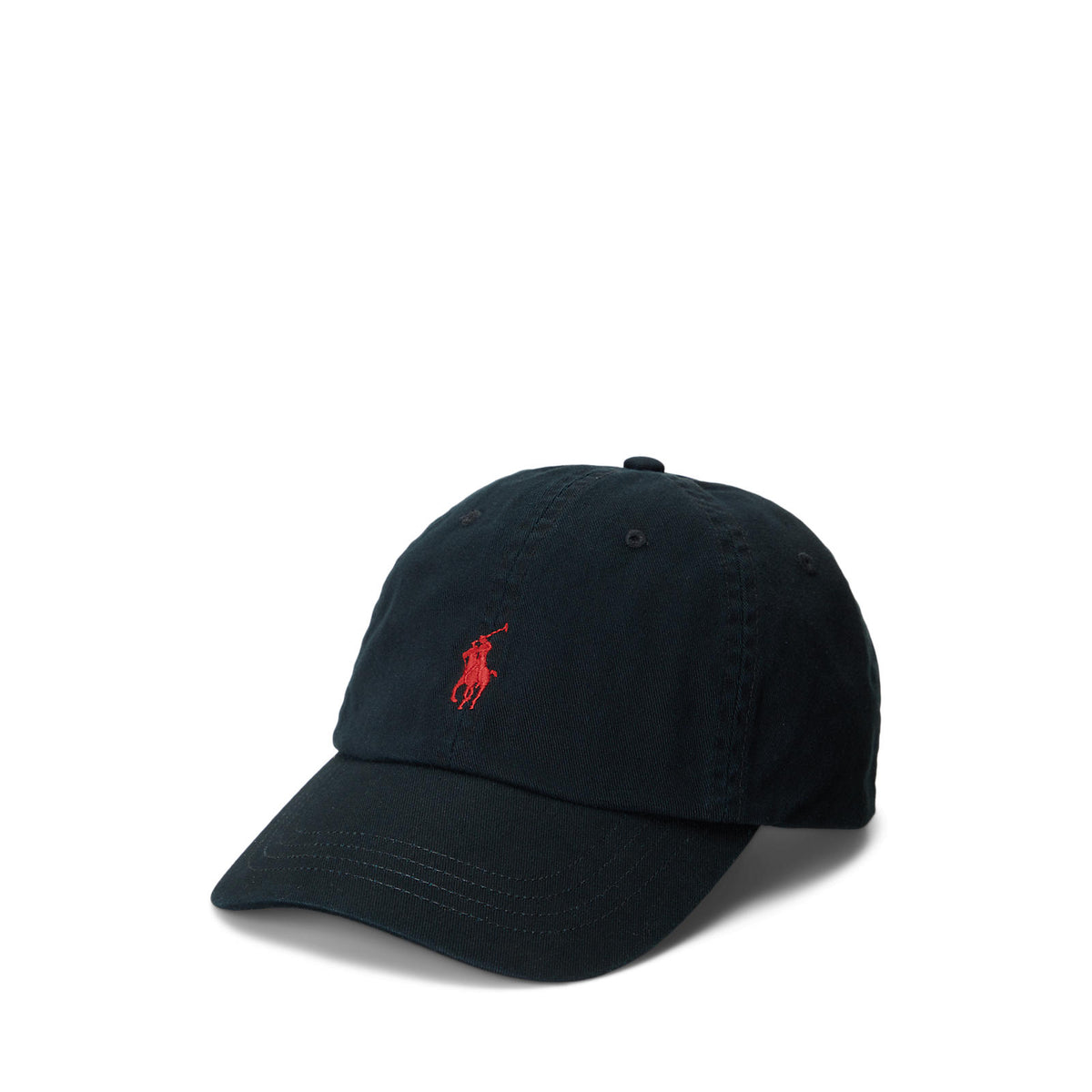 Polo Ralph Lauren Chino Cap Black with Red logo