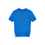 Polo Ralph Lauren Womens Cable-Knit Cotton Short-Sleeve Sweater - Colby Blue