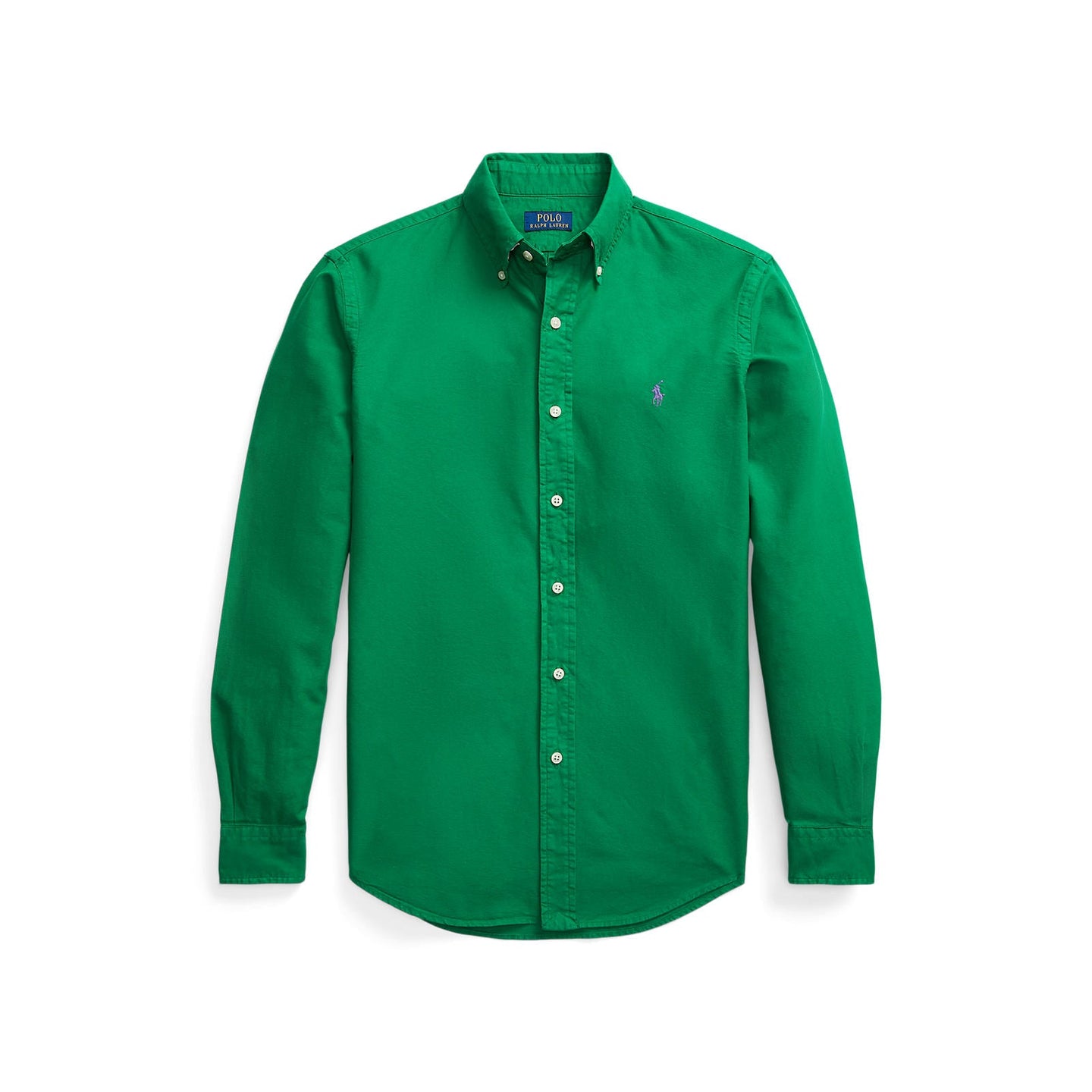 Polo Ralph Lauren Custom Fit Garment-Dyed Oxford Shirt - Athletic Green