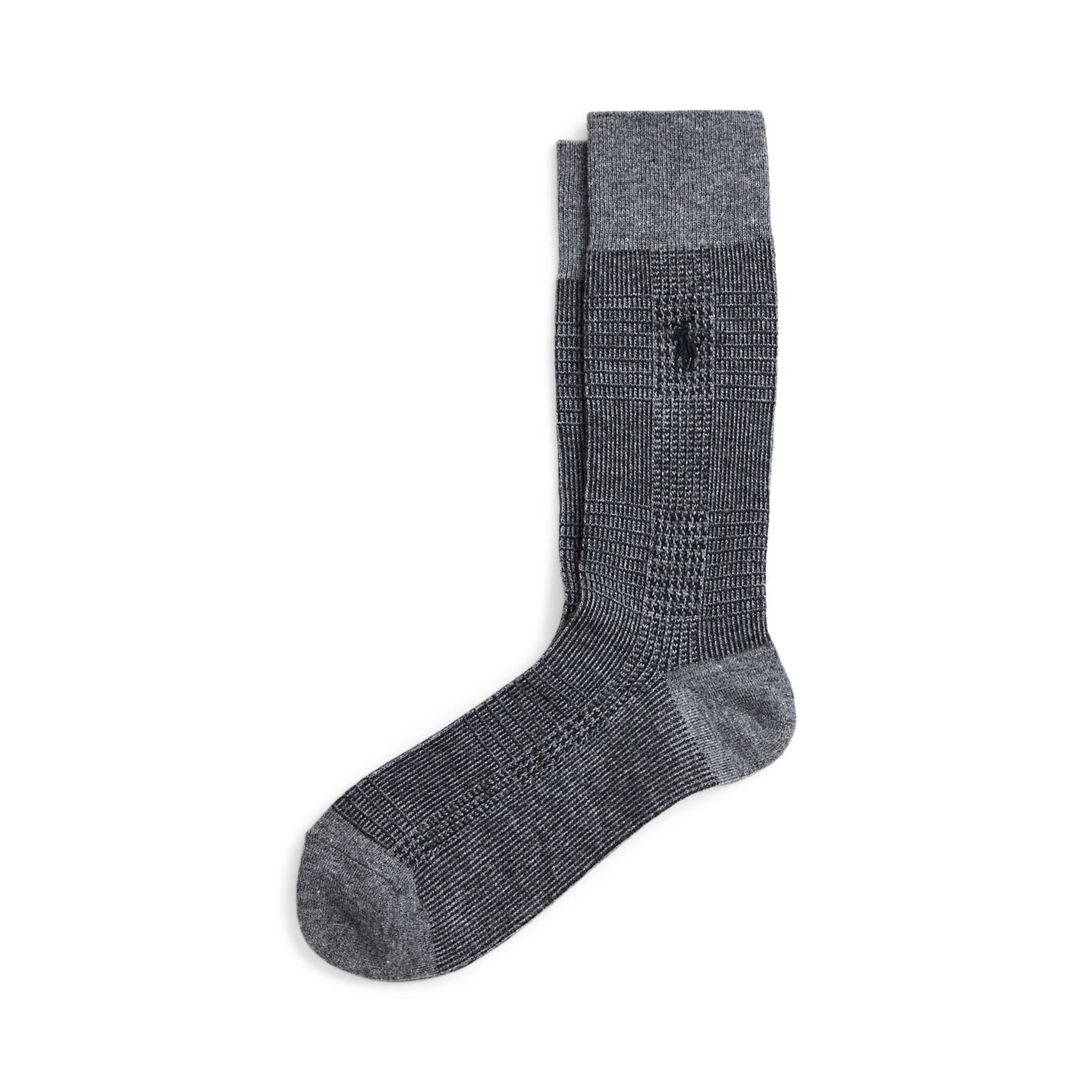 Ralph Lauren - Wool Blend Glen Plaid Sock - Grey