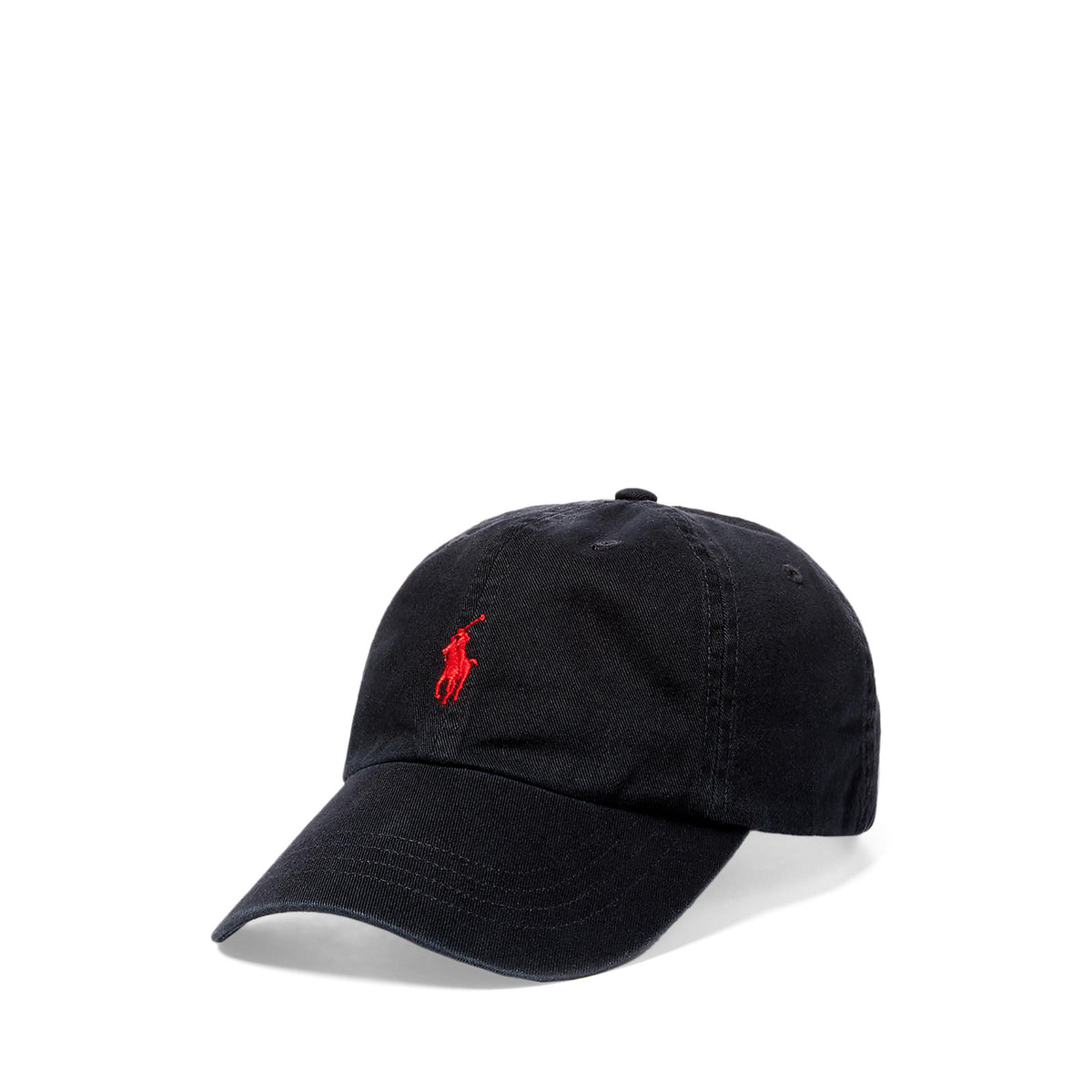 Polo Ralph Lauren Chino Cap Black with Red logo