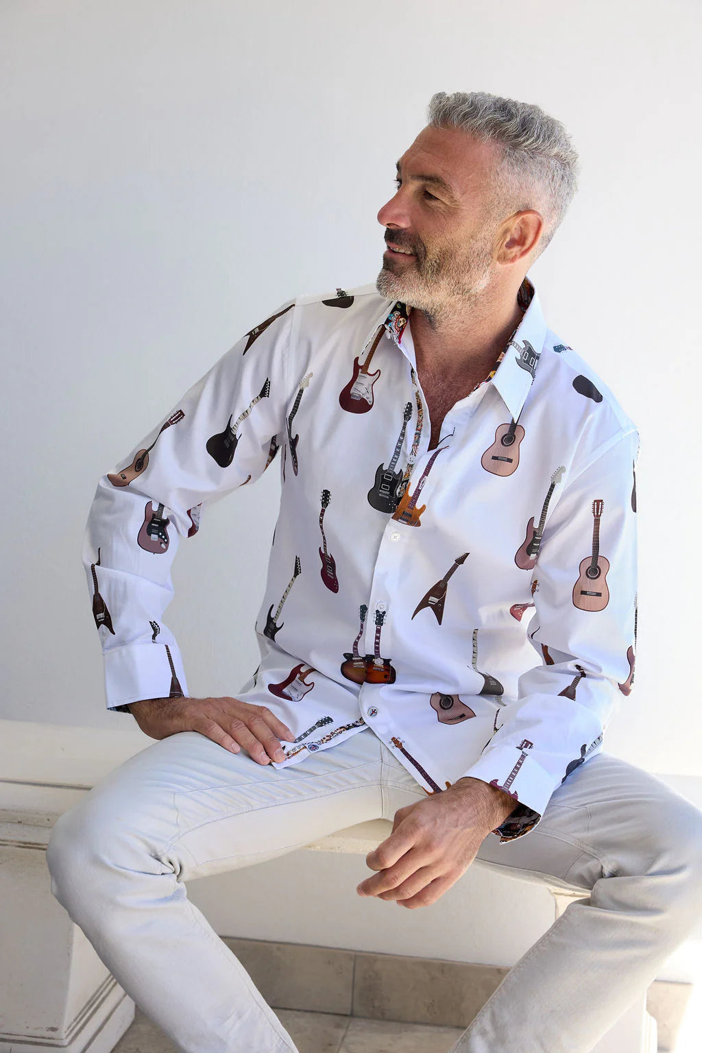 English Laundry - Sheffield Cotton Guitar Shirt - White