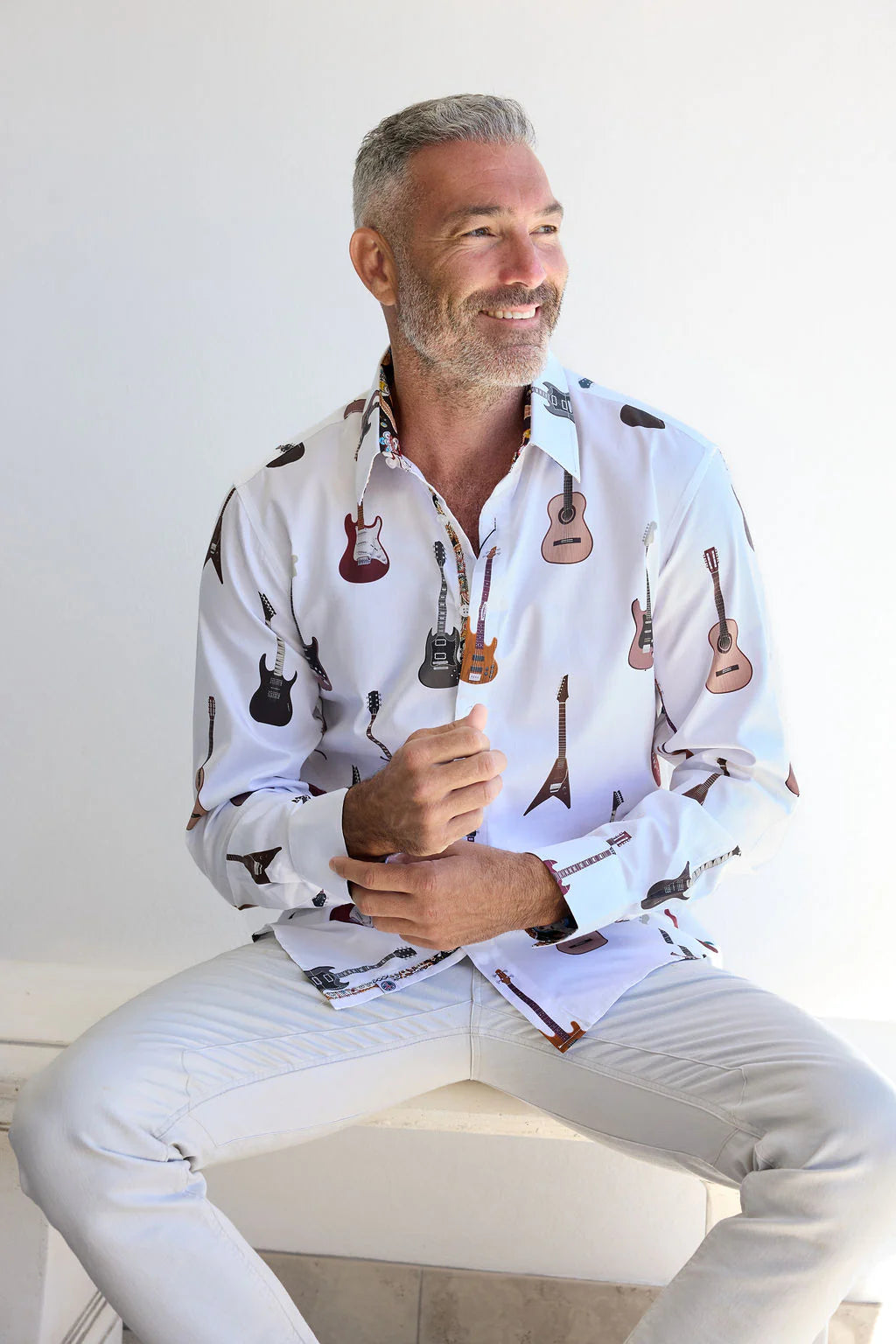 English Laundry - Sheffield Cotton Guitar Shirt - White