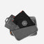Jekyll and Hide - Shirt & Laundry Travel Bag - Grey displayed with a black laundry bag and organization tag.