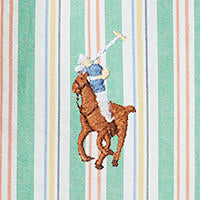 Polo Ralph Lauren - Oxford Shirt - Stripe - Green, White, Multi