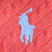 Polo Ralph Lauren - Julianna Cable Knit Crewneck Cashmere/Wool Sweater - Rosette Heather