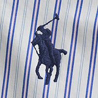Polo Ralph Lauren - Poplin Stretch Business Shirt - Stripe - White/Pink/Blue