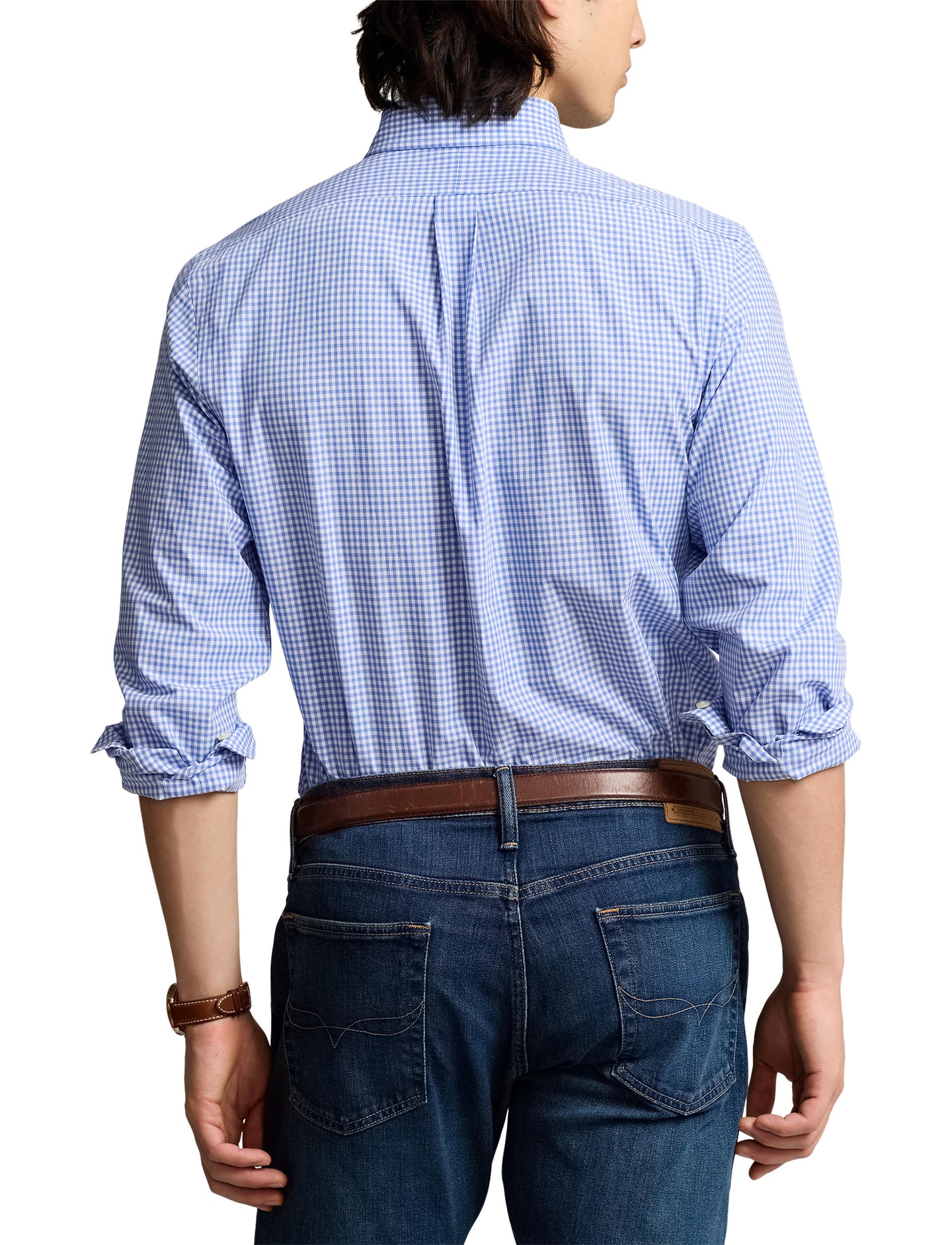 Polo Ralph Lauren - Poplin Stretch Shirt - Gingham - Blue