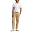 Polo Ralph Lauren Custom Slim Fit Mesh Polo - White with Navy Pony
