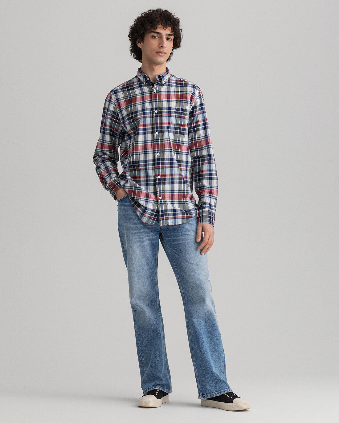 GANT - Indian Madras Check Shirt - Persian Blue