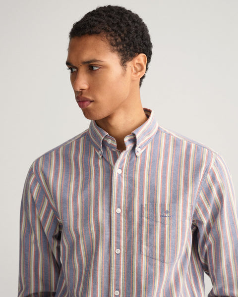 GANT - Oxford Shirt - Multi Stripe - College Blue
