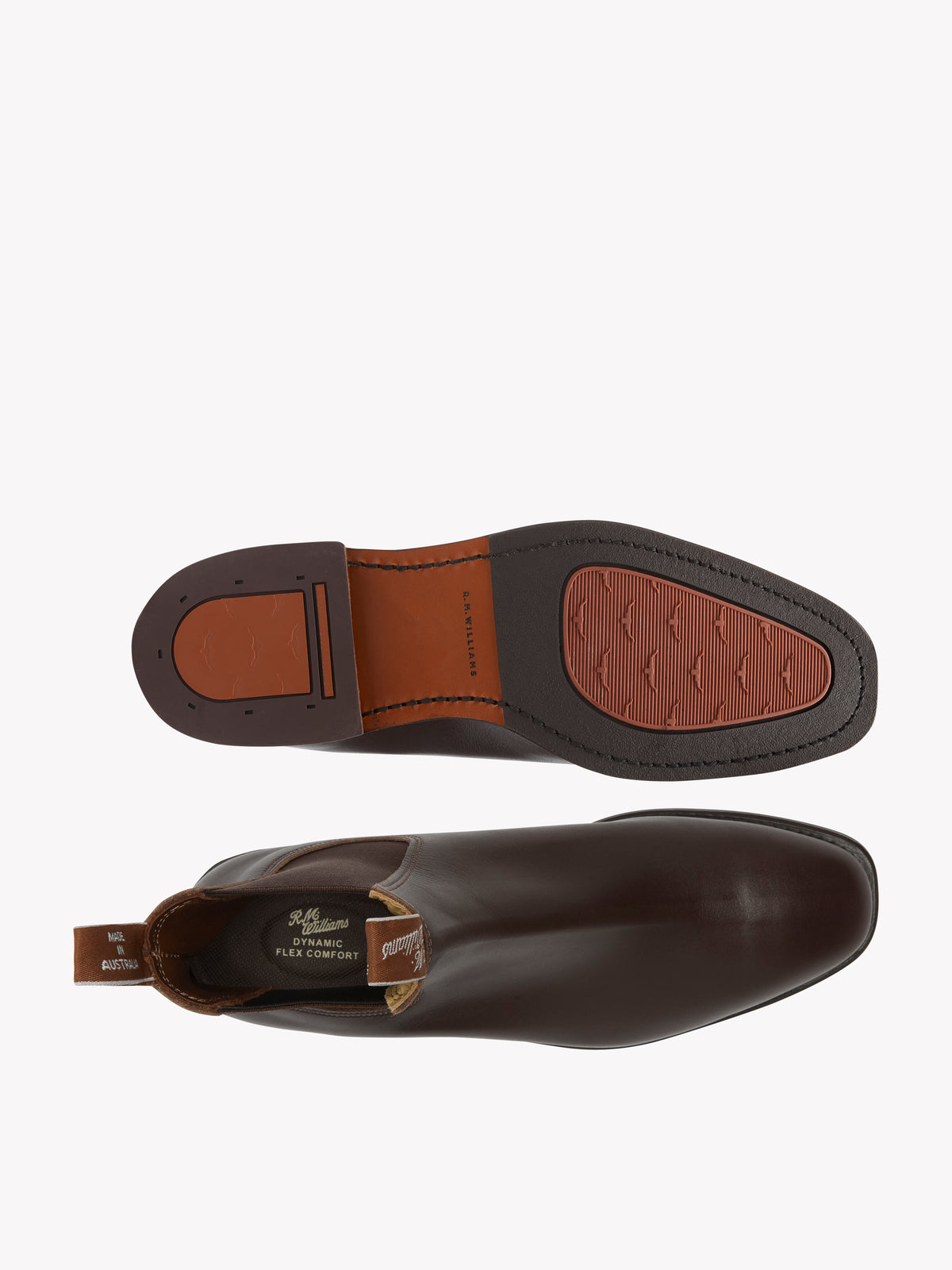 R.M.Williams - Dynamic Flex Craftsman - Yearling Leather - Chestnut - H Fit