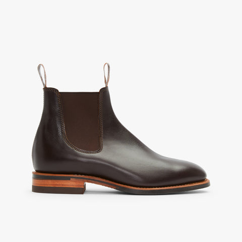 RM Williams - Dynamic Flex Craftsman - Rum - Brown Elastics - Raw Edge