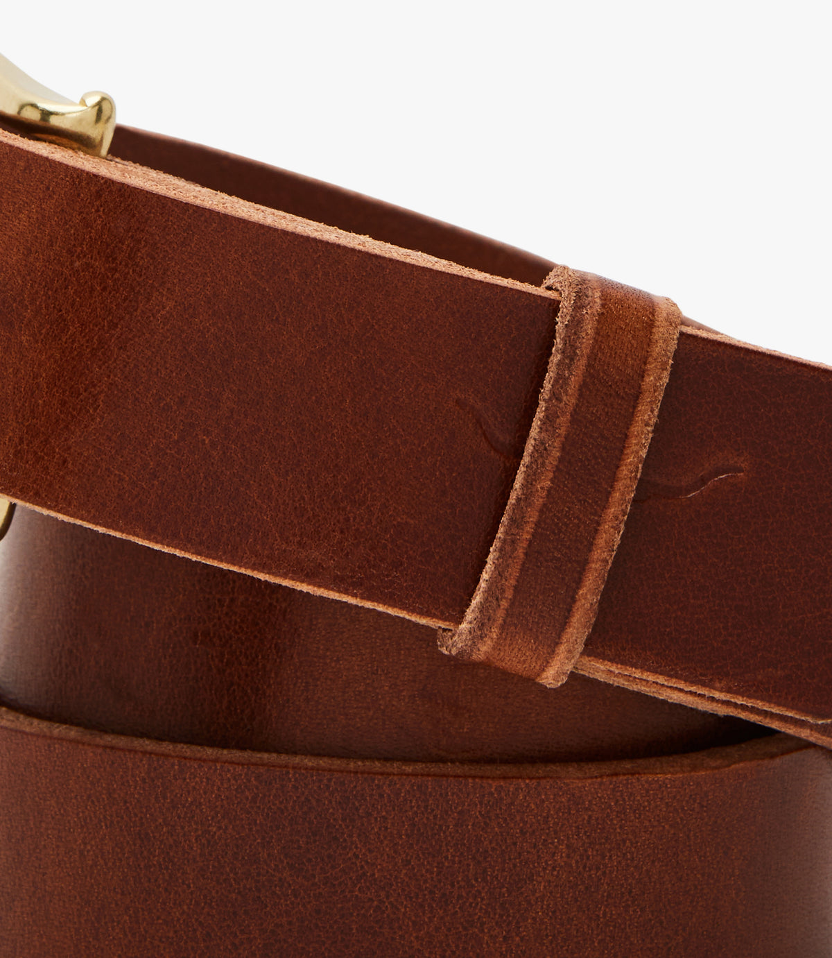R.M.Williams - Highbury Belt - Antique Brass Hardware - Tan