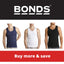 Bonds - 4 Pack Chesty Singlets - Black