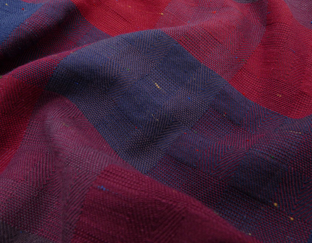 Colours & Sons - Cotton Check Shirt - Red-Blue