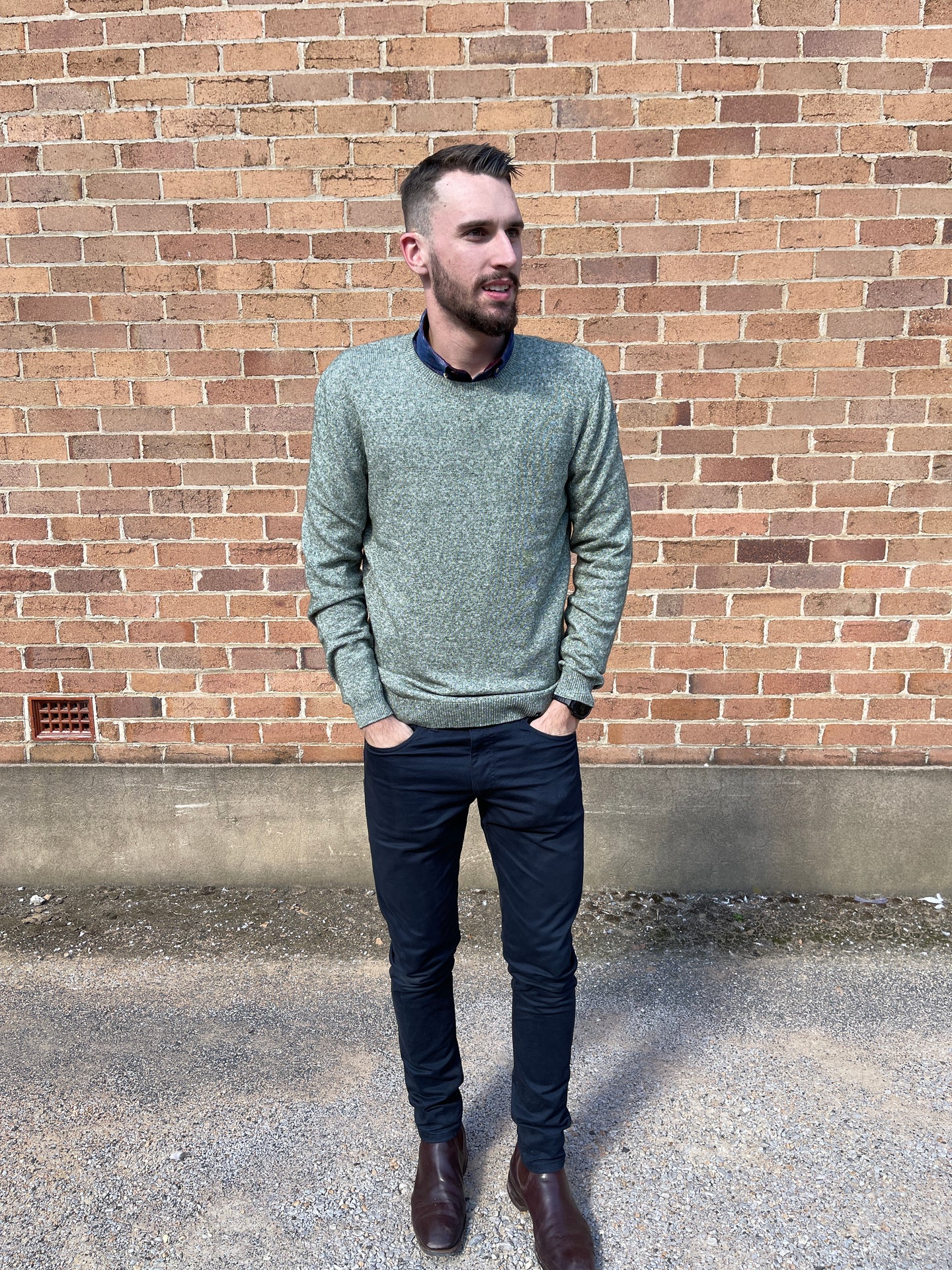 Colours & Sons - Crew Neck Jumper - Green