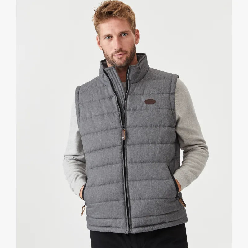 R.M.Williams Patterson Creek Vest Grey Marle Blowes Clothing