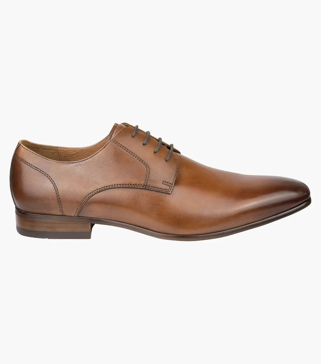 Kobe Plain Toe Derby - Tan | Black