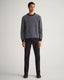 GANT - Light Texture Crew Neck Sweater - Evening Blue