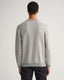 GANT - Light Texture Crew Neck Sweater - Grey Melange