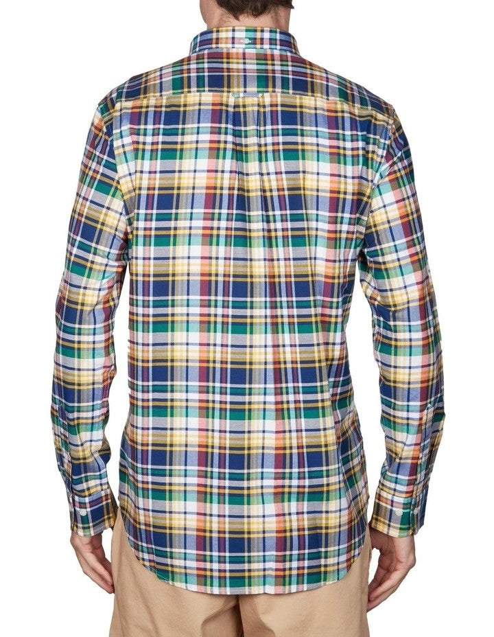 GANT - Oxford Shirt - Plaid - Solar Power Yellow