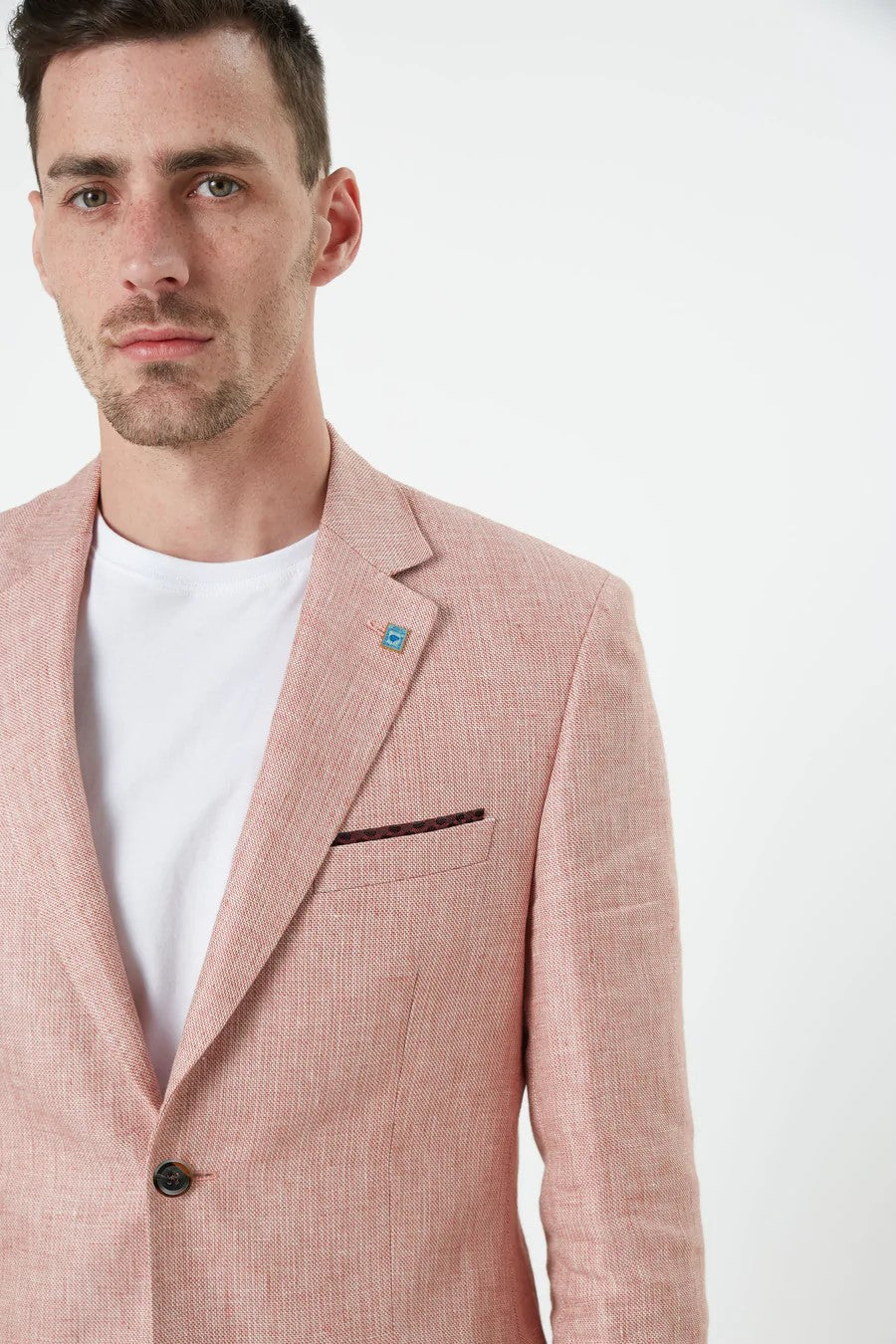 Wolf Kanat - Linen Blazer - Caspian Red