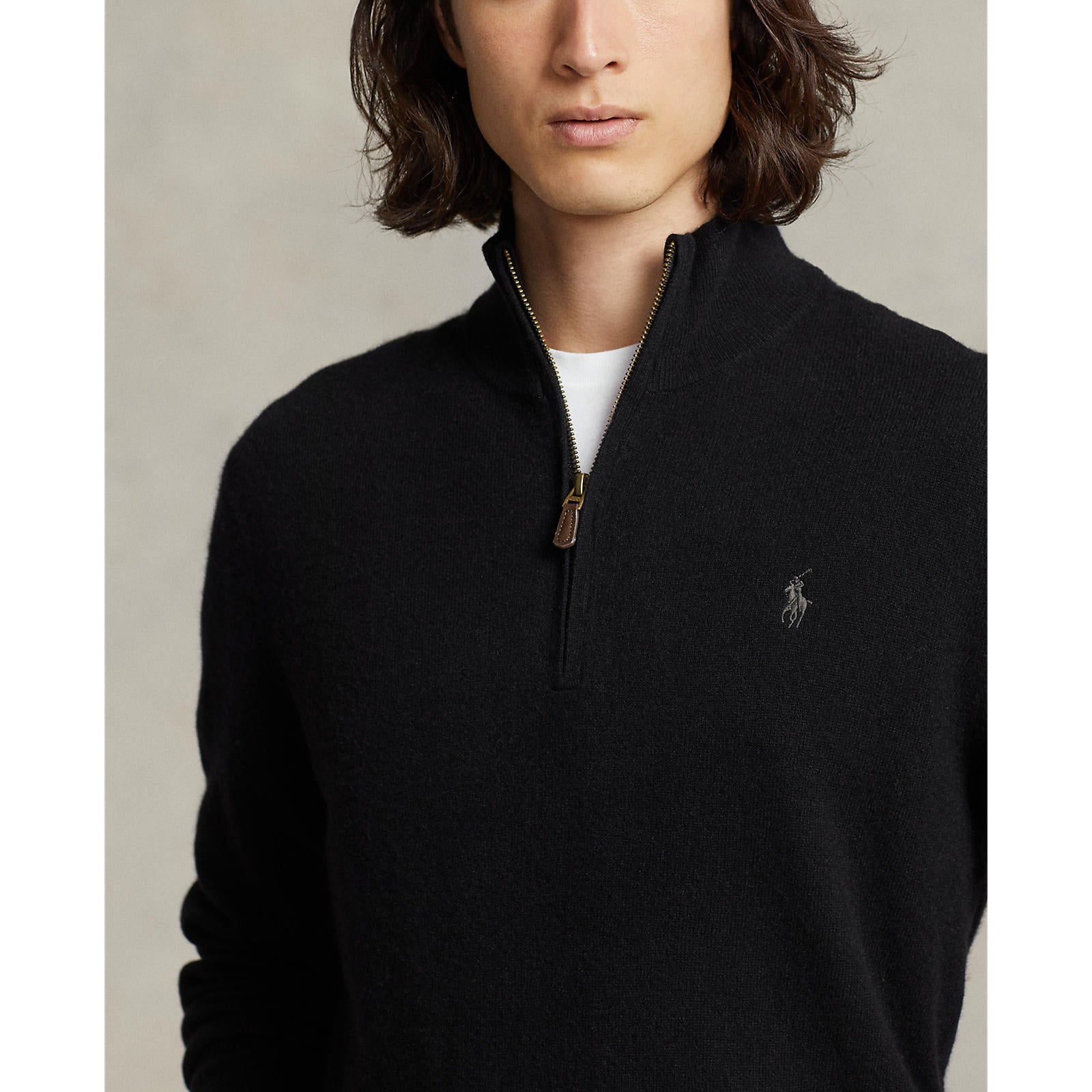 Ralph lauren quarter zip sweater mens Outlet