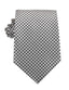 OTAA - Black and Silver Houndstooth Pattern Necktie