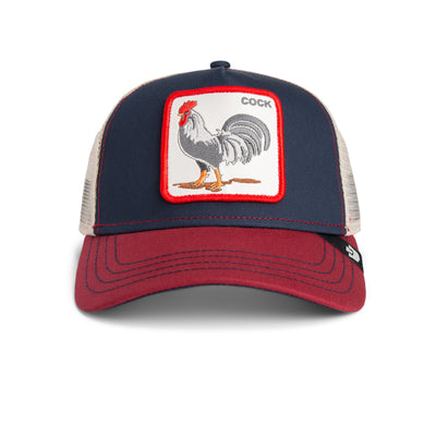 Goorin - Animal Trucker Cap - Cock - Navy/Burgundy