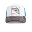Goorin - Animal Trucker Cap - Social Butterfly - Blue, Cream, Yellow Multi 