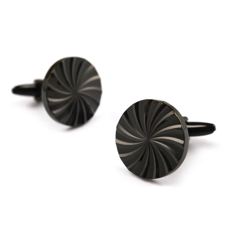 OTAA - Round Cufflinks - Black
