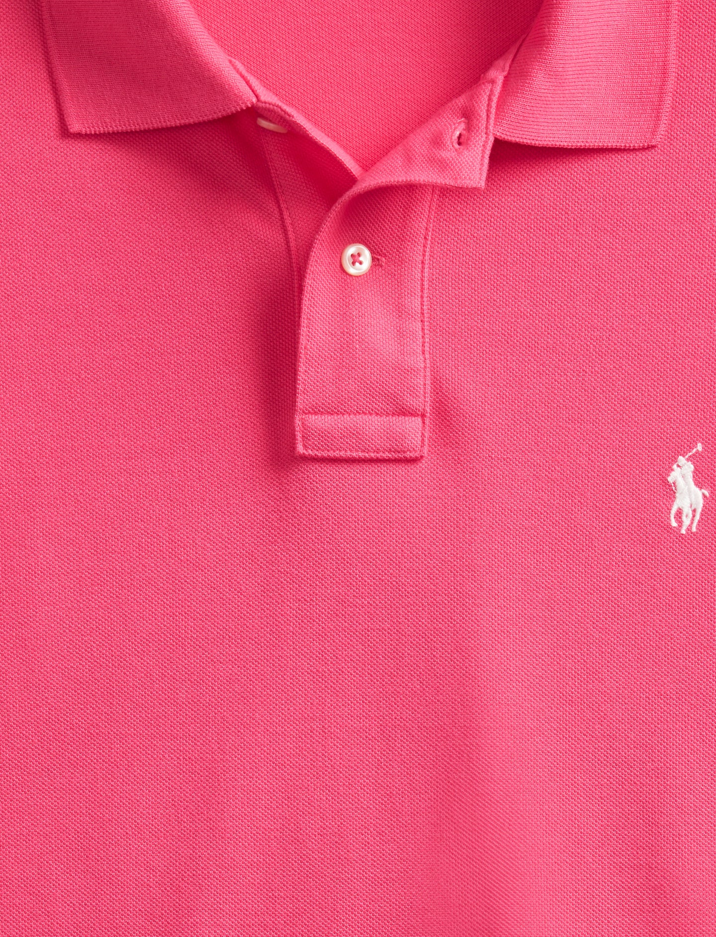 Polo Ralph Lauren - Custom Fit Mesh Polo - Hot Pink