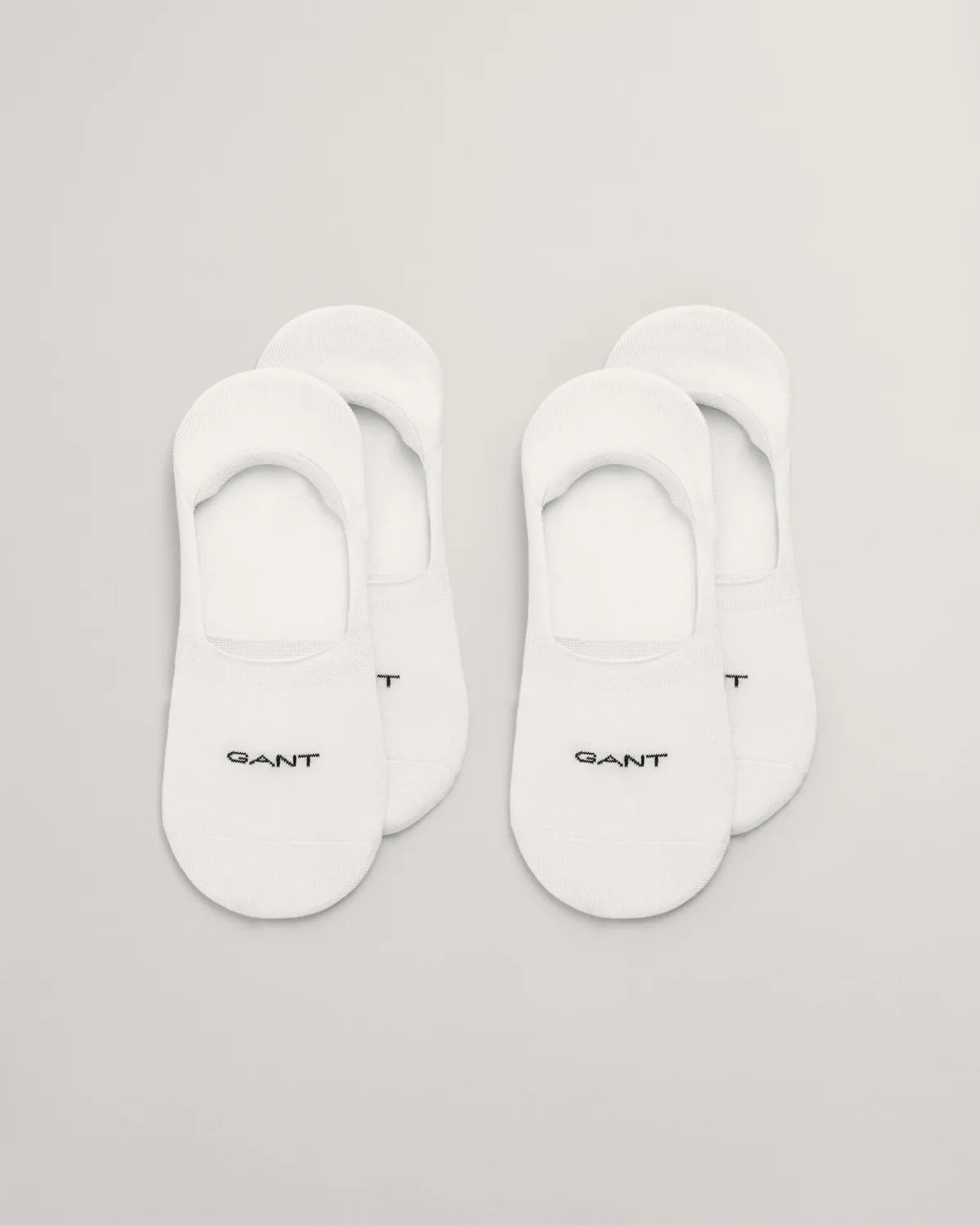 GANT - 2 pack Invisible Socks - White - Regular