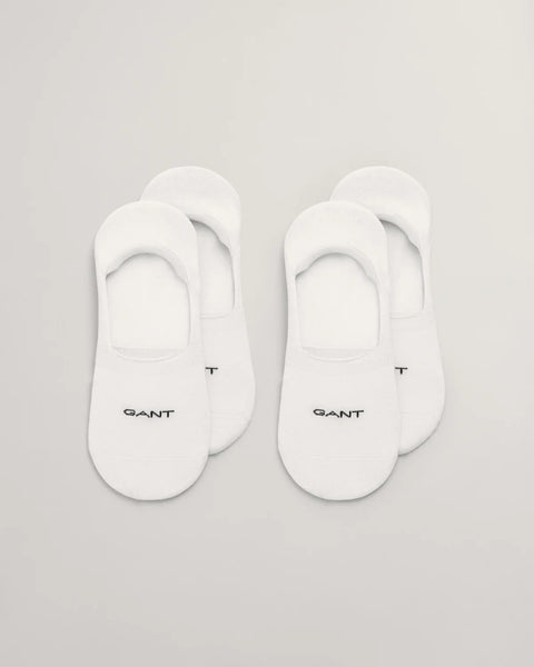 GANT - 2 pack Invisible Socks - White - Regular