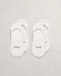 GANT - 2 pack Invisible Socks - White - Regular