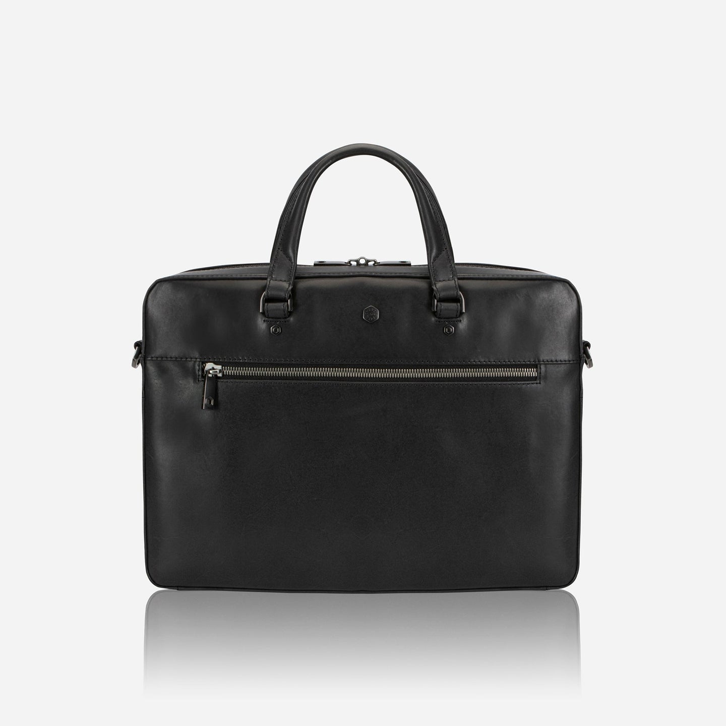 Jekyll and Hide - Slim Zip Top Briefcase - Mocha | Colt | Black