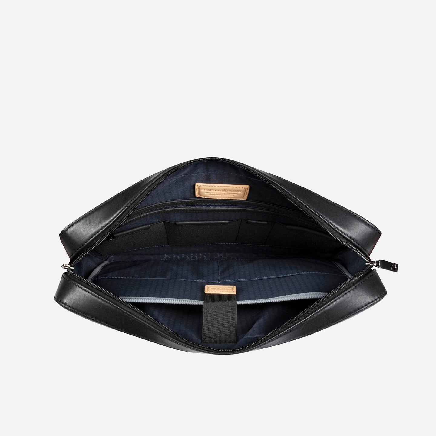 Jekyll and Hide - Slim Zip Top Briefcase - Mocha | Colt | Black