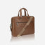 Jekyll and Hide - Slim Zip Top Briefcase - Mocha | Colt | Black