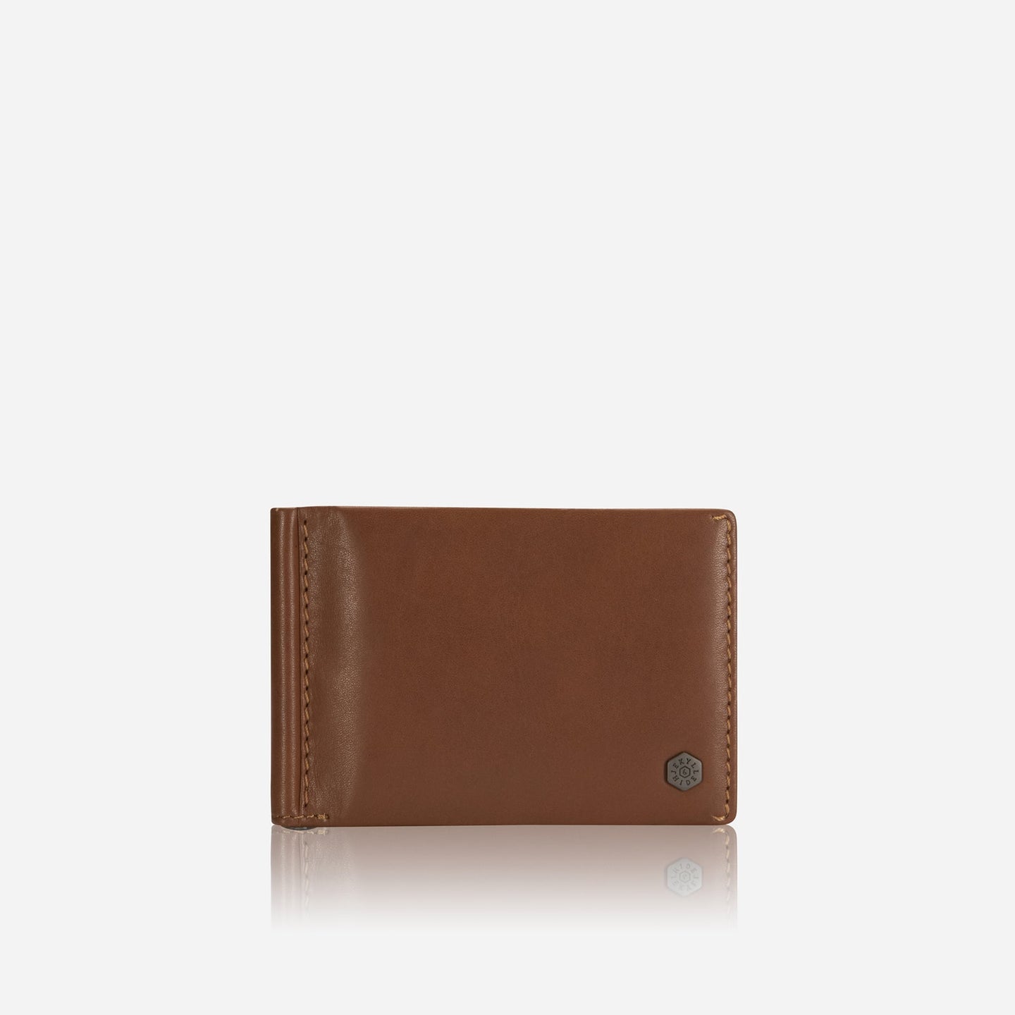 Jekyll and Hide - Leather Money Clip Wallet - Mocha | Black | Camo Black | Tan in rich mocha leather.